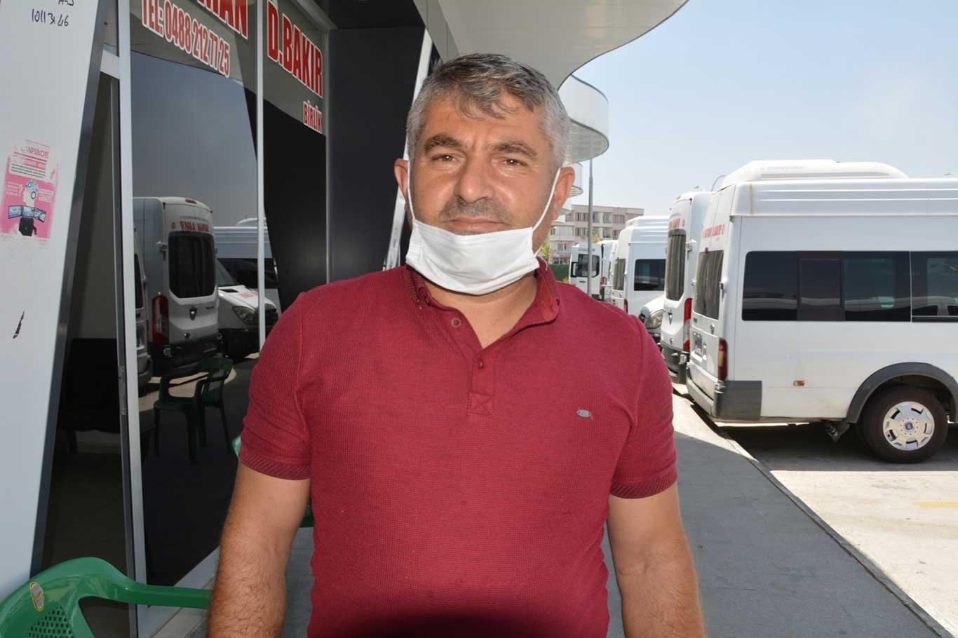 Dolmuş şoförü Şahap Rüzgar